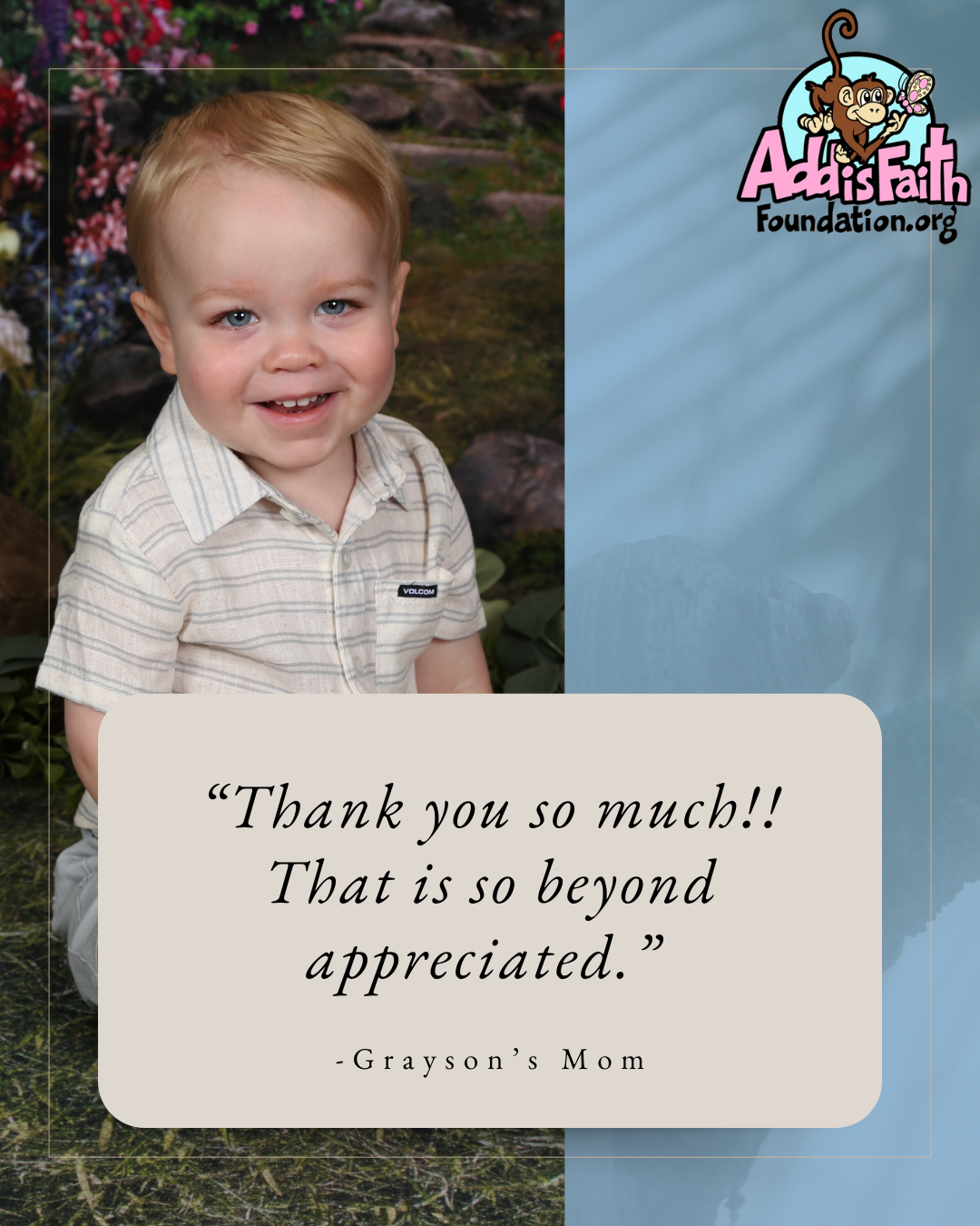 “Thank you so much!! That is so beyond appreciated.”